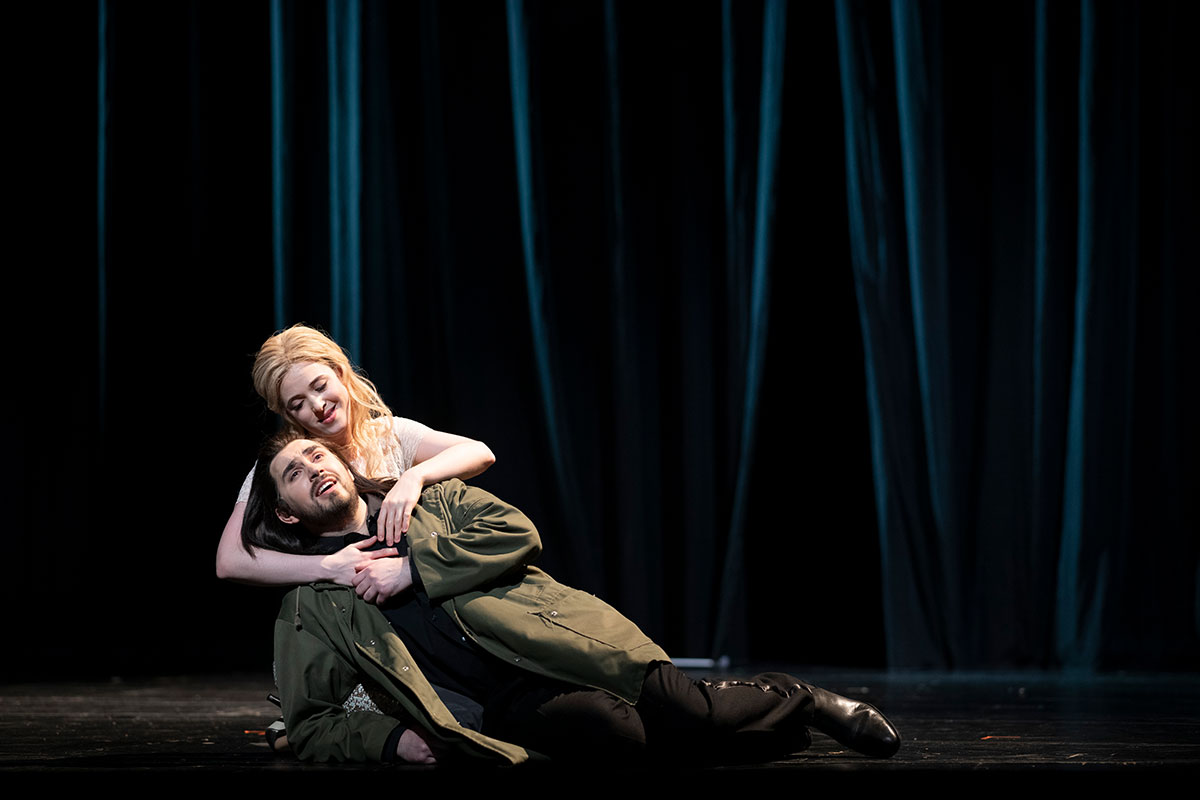 Szene aus Don Giovanni, Oper Halle, Kostüme: Mechthild Feuerstein, Foto: Falk Wenzel