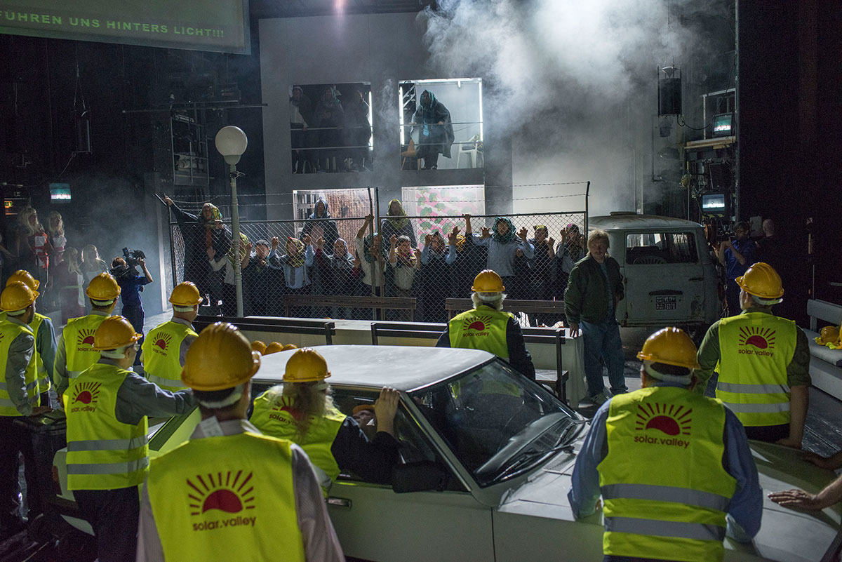 Szene aus Der fliegende Holländer, Oper Halle