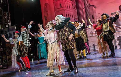 Szene aus Kiss me Kate, Luzerner Theater, Kostüme: Mechthild Feuerstein, Foto: Ingo Höhn
