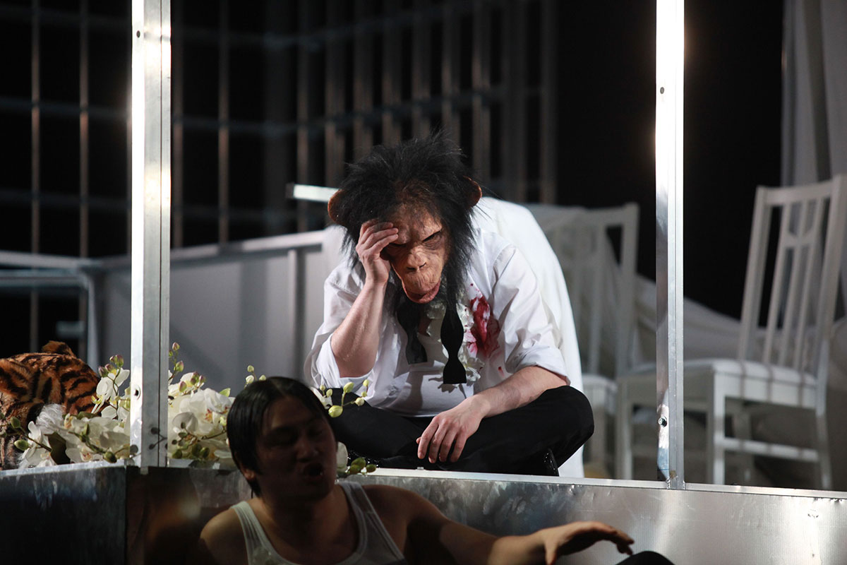Szene aus Lulu, Oper Halle, Kostüme: Mechthild Feuerstein, Foto: Gert Kiermeyer