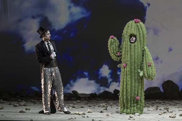 Szene aus Die Liebe zu den drei Orangen, Tiroler Landestheater, Kostüme: Mechthild Feuerstein, Foto: Birgit Gufler