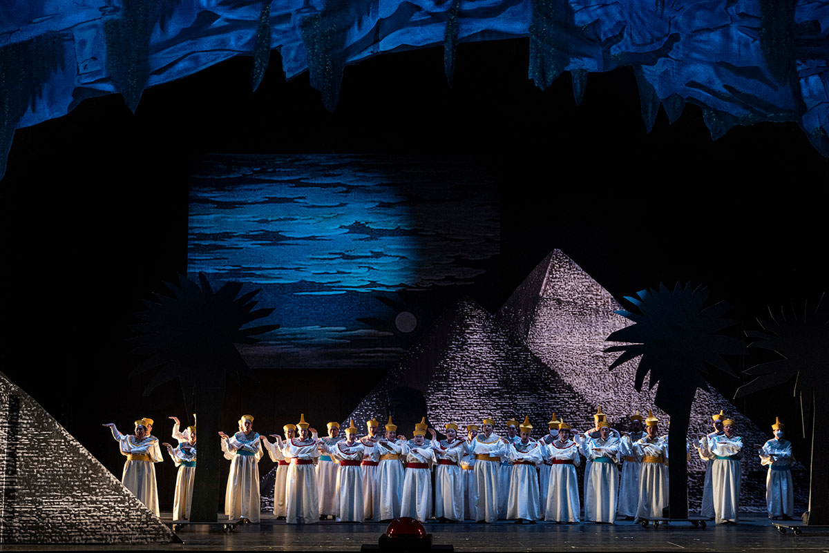 Szene aus der Zauberflöte, Staatstheater Kassel, 2023, Foto:Isabel Machado Rios